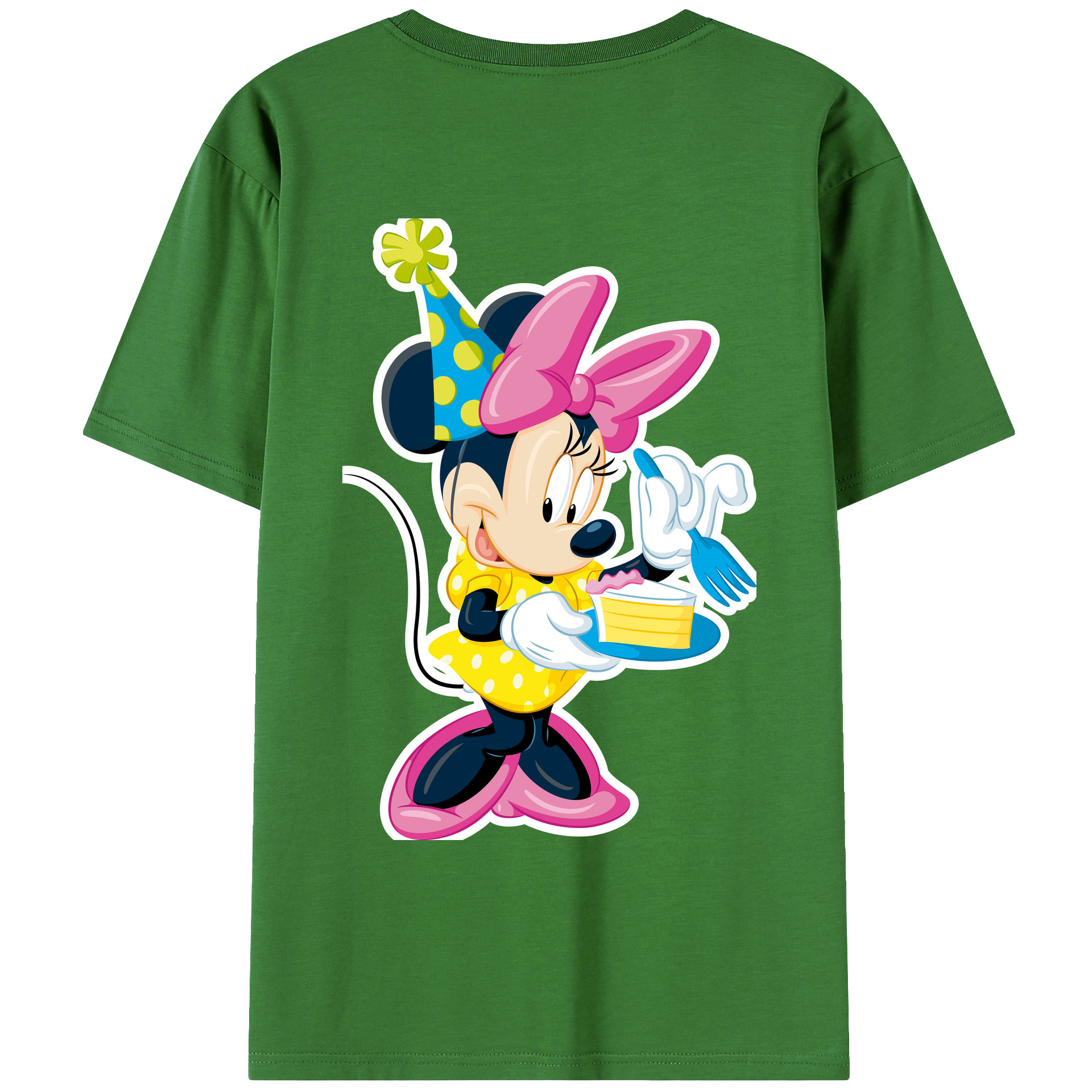 （画像用） ミッキーマウス Mickey Mouse レディース半袖Tシャツ(バックプリント)